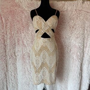 Guess Cream Lace Dress